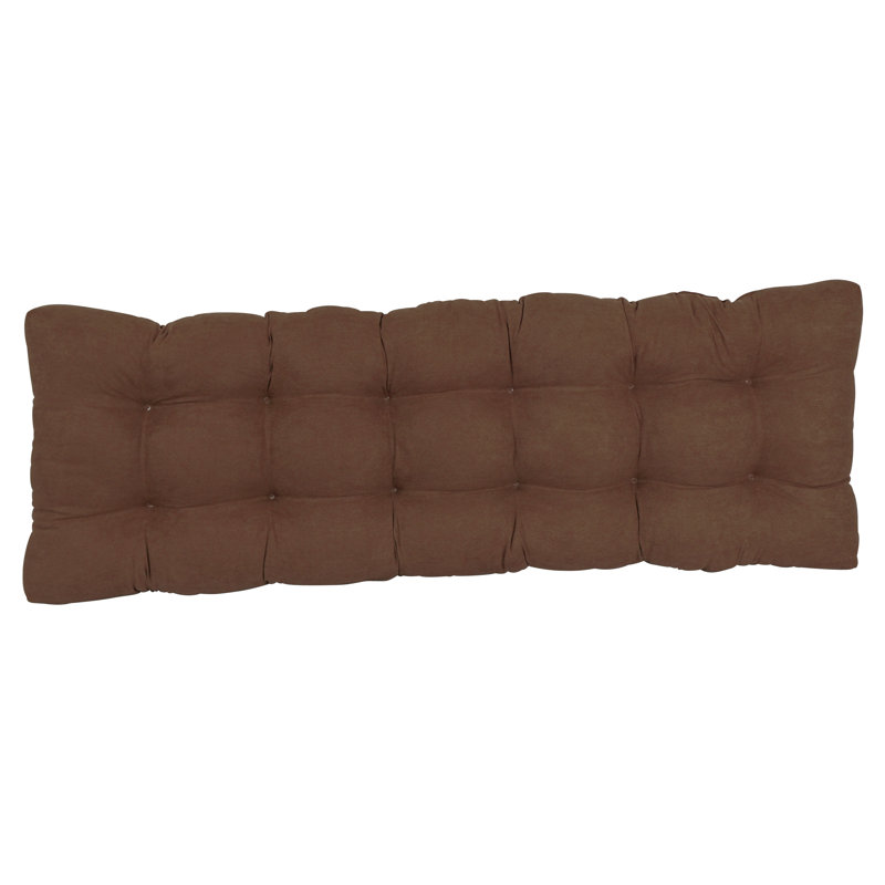 Coussin de siège en microsuède pour l'intérieur, L 60 po x P 19 po, Chocolat