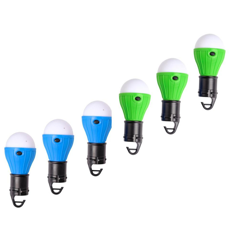 4.63'' Blue and Green Battery Powered LED Outdoor Hanging Lights Set