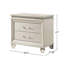 Table de chevet avec 2 tiroirs Crystal and Mirror Accents