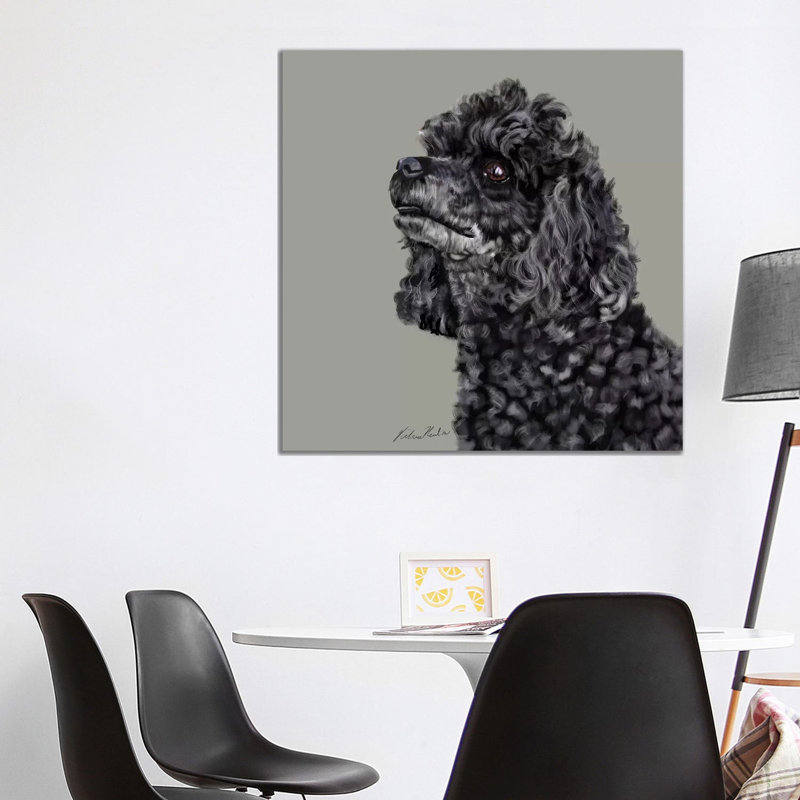 Poodle by Vicki Newton - Wrapped Canvas Painting, 93.98 cm H x 93.98 cm W x 3.175 cm D