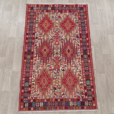 Wales One-of-a-Kind 4' X 6'9" New Age Cotton Area Rug in