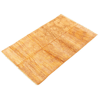 One-of-a-Kind 4'10" X 7'11" New Age Viscose Area Rug in Light Orange