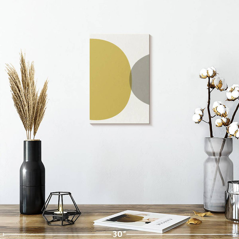 Avery cercles abstraits Mid-Century I, H 12 po x l 8 po