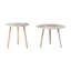 Ensemble de 2 tables d'appoint, table d'appoint