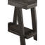 Tablette contemporaine en bois patiné avec plateau rectangulaire avec sur-extension et pieds évasés. Capacité de rangement supplémentaire: l 23,5 po x P 14 po; H 22 po; 1,77 po;-69133343-69133339