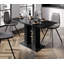 Extendable Dining Table With Marble Effect WILD MINI Small Extending Table 100-140 For 4 Seater-1159875196
