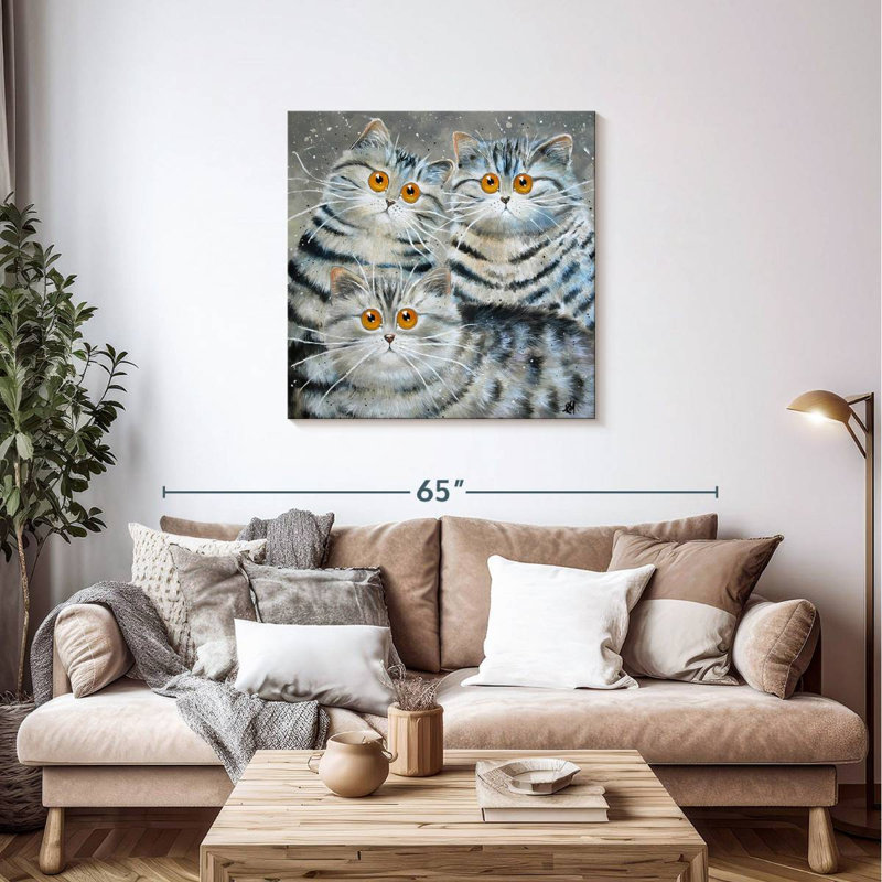 Brampt Saphy Oakley And Oscar, 36" H x 36" W