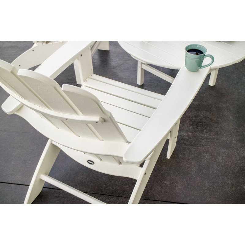 POLYWOOD Vineyard 5-Piece Oversized Adirondack Set, White