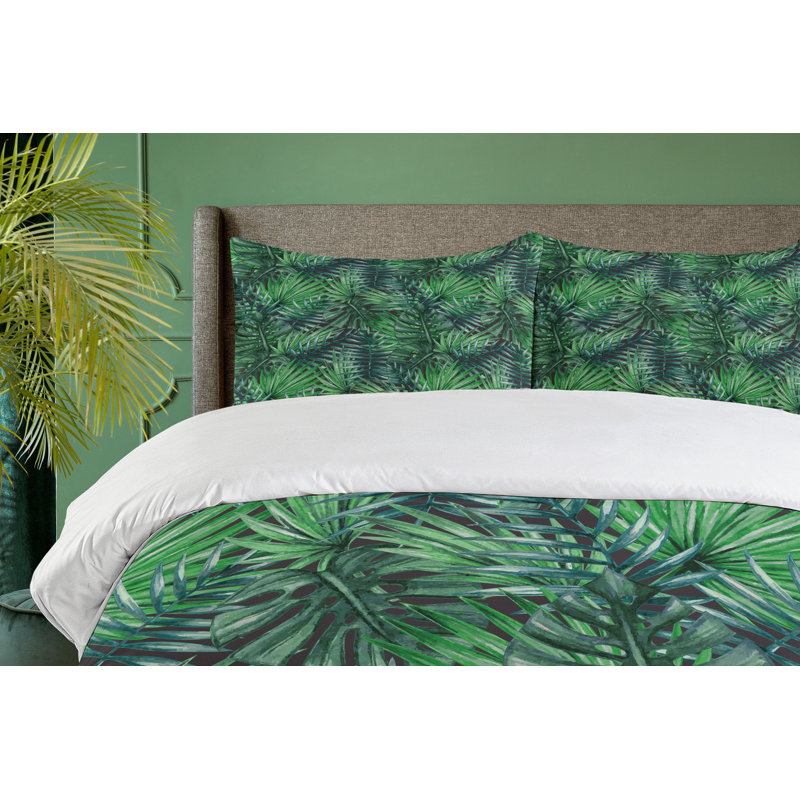 Coastal Floral Duvet Cover, King