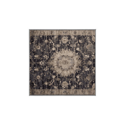 Machine Washable Gray Area Rug