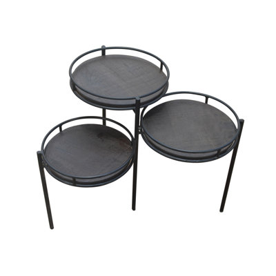 Solid Wood Top End Table