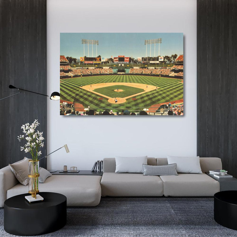 Oakland Alameda County Coliseum, H 32 po x l 48 po