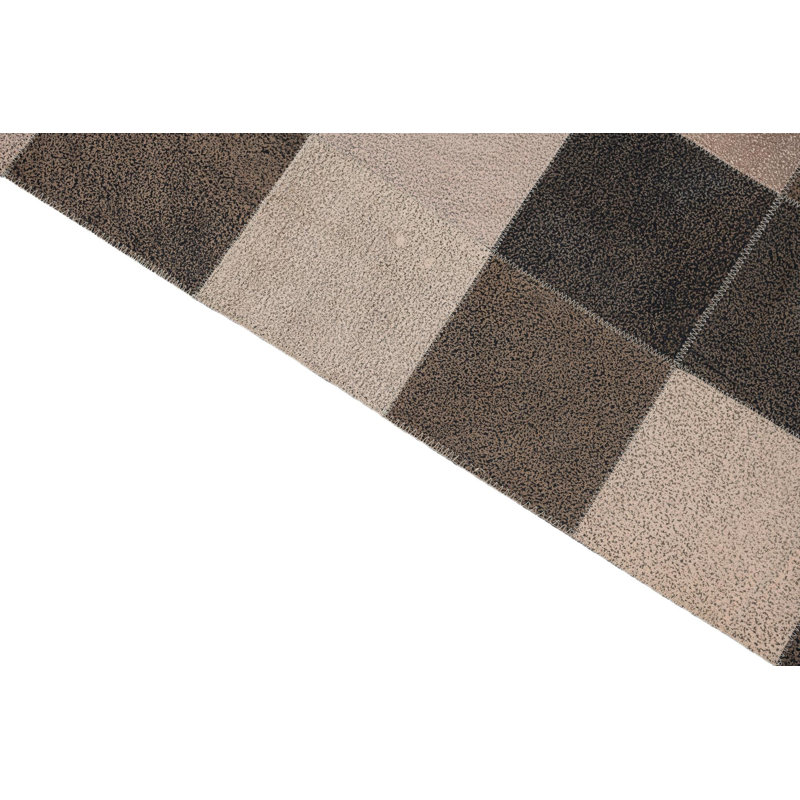 Tapis noir et beige Nakayama