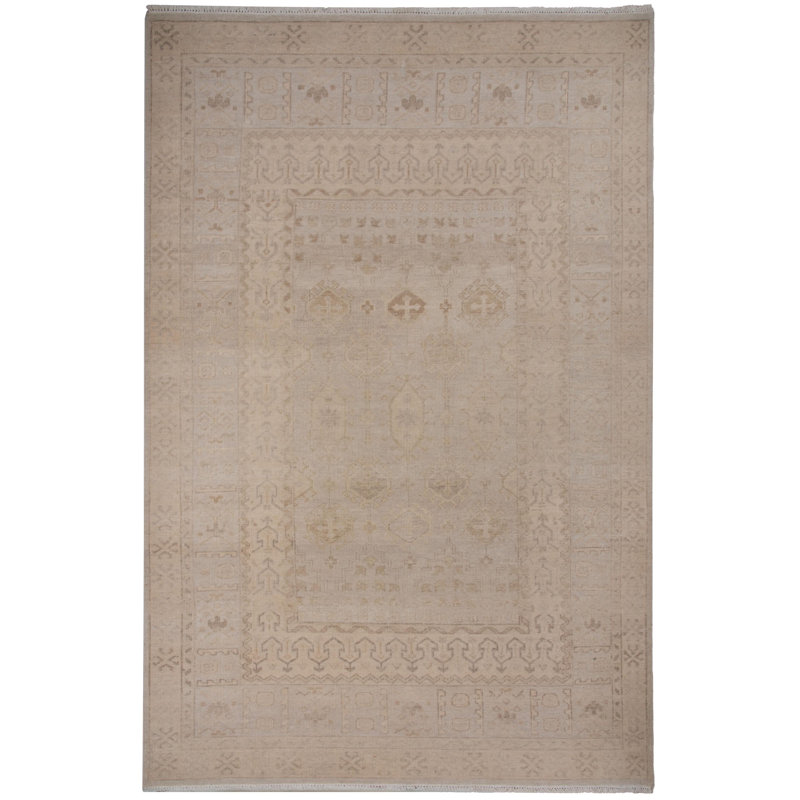 Tapis 100% laine noué à la main, Rectangulaire 2 pi x 3 pi