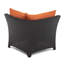 Ensemble de conversation modulaire en rotin de six articles avec housses de coussin Sunbrella-21047587