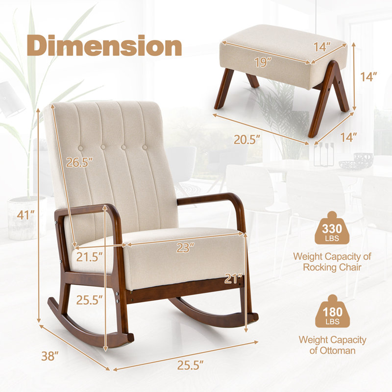 Chaise berçante Jywon