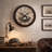 Clocks, 20" Round, Wall Clock, Antique Brown, Transitional