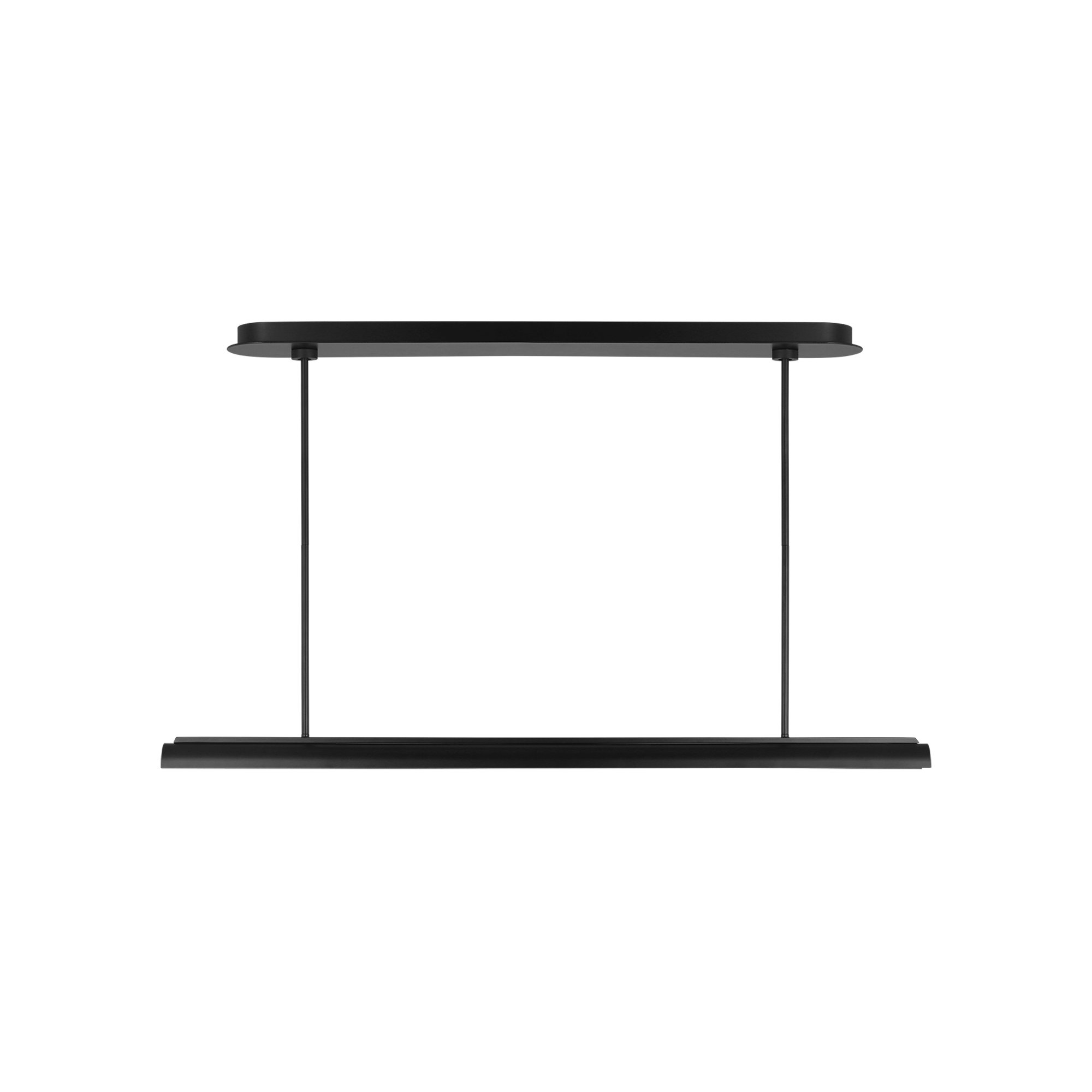 Single Light Acrylic Dimmable LED Pendant, Midnight Black