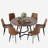 Mid Century Round Dining Table Sets-720274151-720274154-720274149