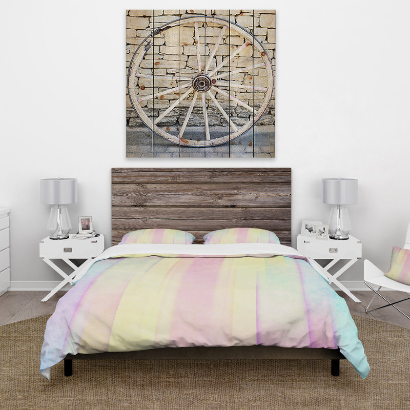 Ensemble de housse de couette country, Housse de couette double / grand et 2 taies