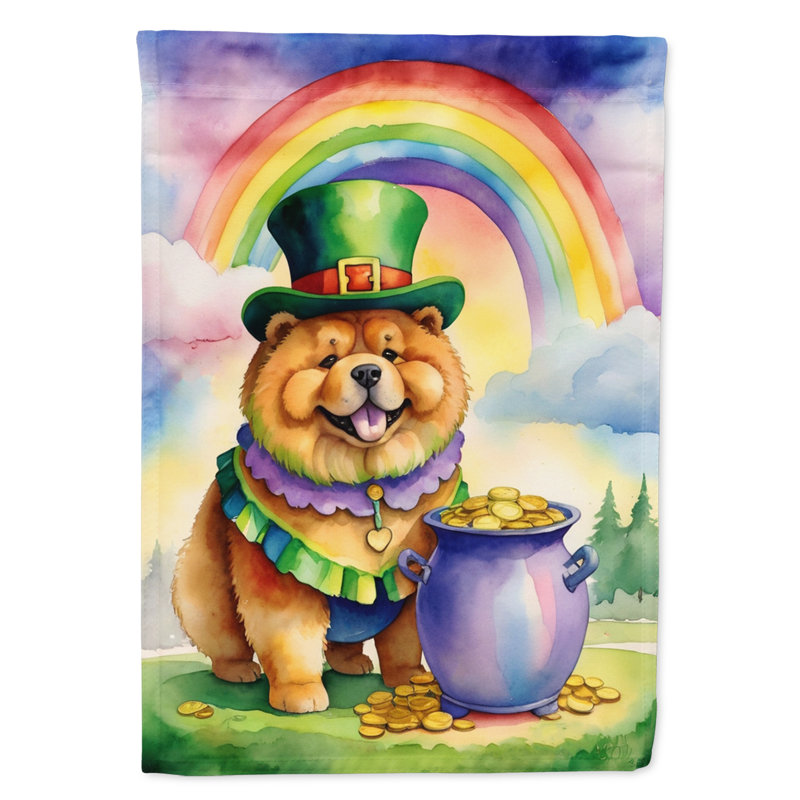 Double Sided 40'' H x 28'' W Polyester St Patrick's Day House Flag