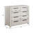 Celerina 5-Drawer Chest in Weathered White