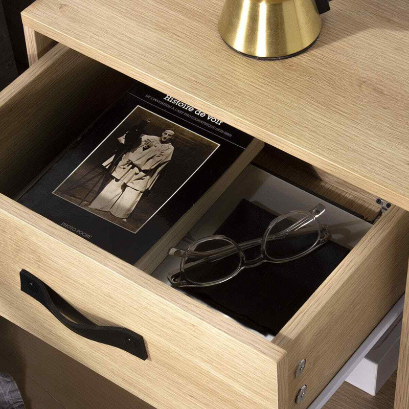 Jocely 39cm W Solid + Manufactured Wood Bedside Table