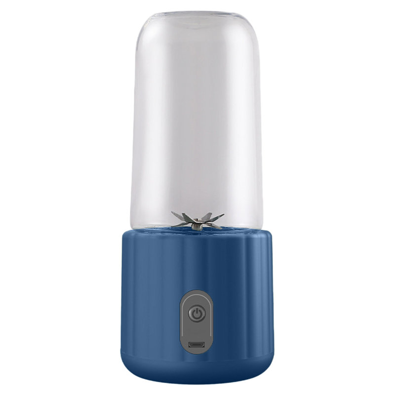 Portable Rechargeable Juicer Small Juicer Cup Juicer Cup Student Home Multifunctional Juicer Machine 380ml, Blue