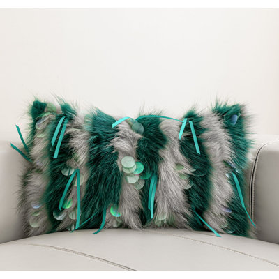 Fur Lumbar Pillow Cover
