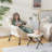 Mumtas Upholstered Armchair with Ottoman-674671540