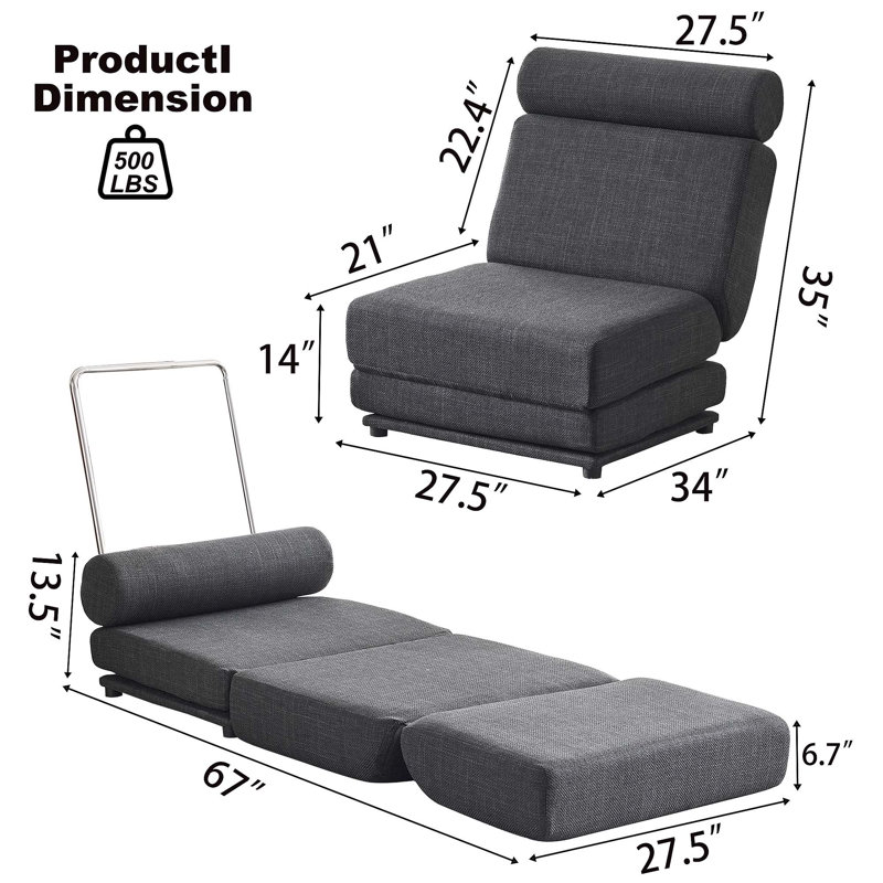 Comfortable Upholstered Armchair for Relaxation and Reading, Enhancing Your Space, Dark Grey Linen
