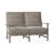 Charleston Aluminum Loveseat - Oyster-69974752-38587847-63361361