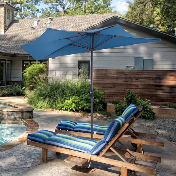 Parasol de 6 po Dewart, Bleu