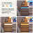 2-Drawer Nightstand With Light-1699569714
