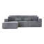 Canapé modulaire de 109 po, canapé modulaire Cloud avec assise profonde, canapé modulaire en forme de L moderne avec méridienne, canapé rembourré pour le salon, sans assemblage