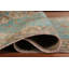 Tapis géométrique bleu traditionnel 6 x 9