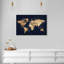 Mapamundi Metallic World Splash Modern - cadre photo, impression-73267628-73267631