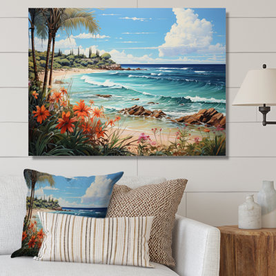 Blue Tropical Serenity III, reproduction d'art sur toile