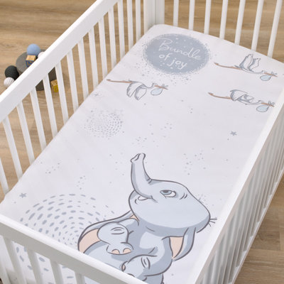 NoJo Disney Dumbo Sweet Little Fitted Crib Sheet