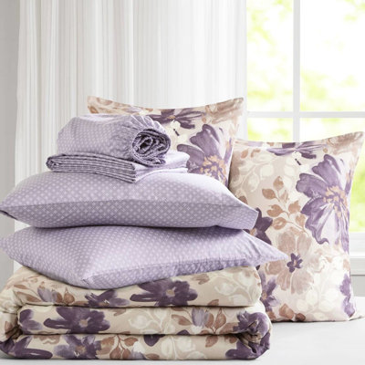 Ensemble de literie très grand taupe - édredon, draps, preuve, 100%