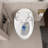 Modern Ceramic Toilet With Egg Shape - Glossy White, 1.28 Single Flush, Efficient Water Usage White Flush Shape, , Comfortable Seat
