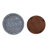 Coastal Resin & Wood Decorative Trays - Blue Striped Design - 16" 14" & 12" Round Nesting Display - Home & Office Decor Set of 3