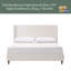 Grand lit tapissier avec tête de lit / tête de lit haute de 54 po / simplicité élégante / pas de sommier tapissier / assemblage facile / chenille-830058485-830058490