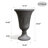 2-Pack Trophy Shaped Pedestal Planters, 23.6" Tall Outdoor Urn Flower Pots With Solid Base, Elegant Pattern, Weather-Resistant HDPE-116832556