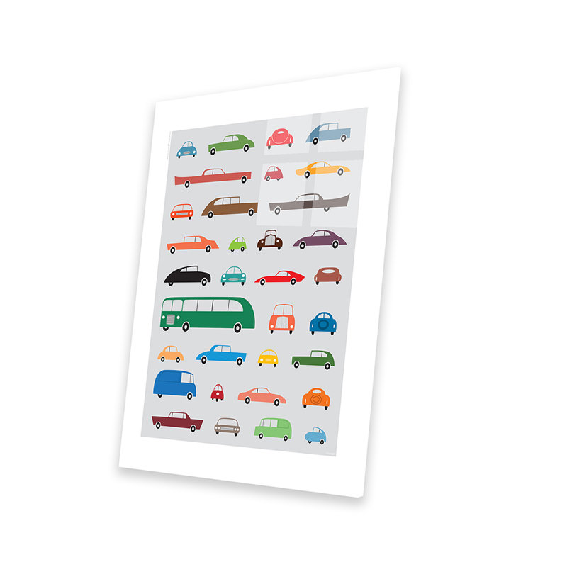 «Cars» par TomasDesign, impression sans cadre, H 24 po x l 16 po x P 0,25 po