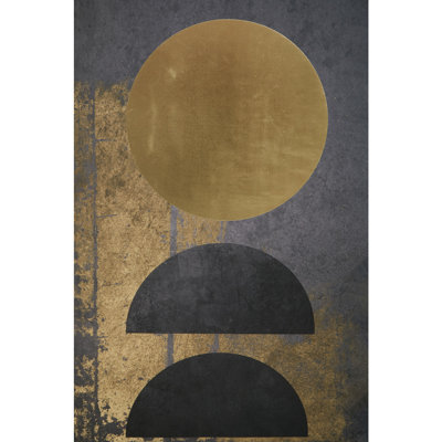 Astratto Astratto Gold Foil - Single Picture Frame Print on Canvas