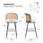 Cane Back Upholstered Stool-1323822626-1323822628-1341117673