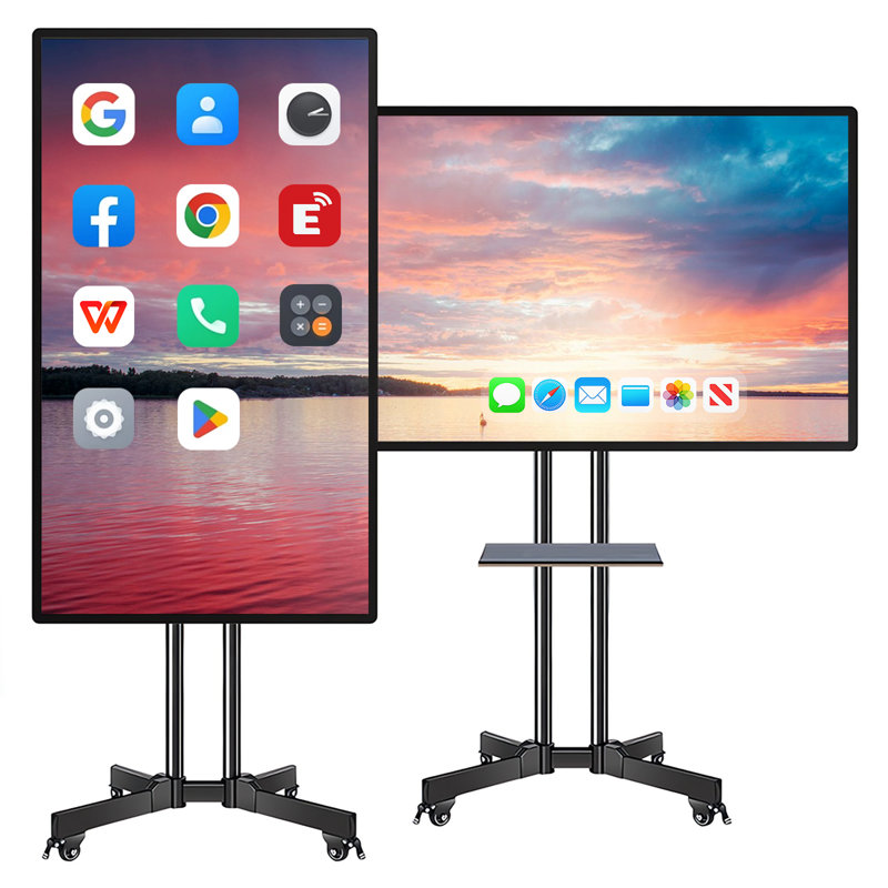 JYXCN Smart Board, tableau blanc numérique à double OS à écran tactile 4K UHD 49 "pour l'enseignement, les présentations et la publicité