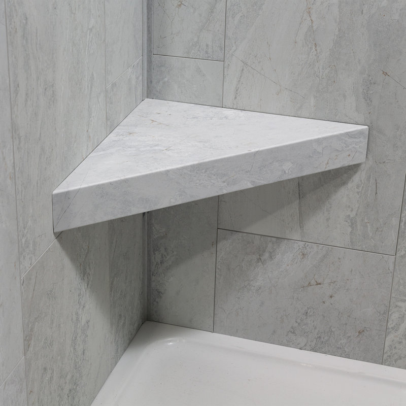 Banc de douche en vinyle Palisade, Givre polaire