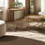 Gold Metal Coffee & Cocktail Tables Set, Modern Round Accent Tables for Home